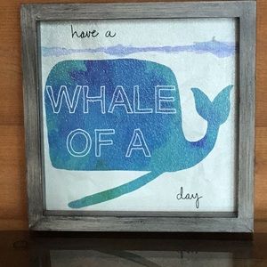 🐳Have a Whale of a Day wall art 🐳